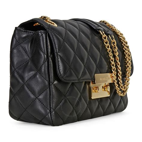 michael kors sloan large quilted-leather shoulder bag|Michael Kors quilted bag.